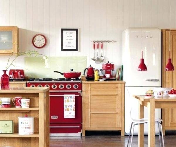 red kitchen decor accessories