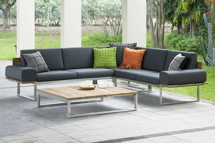 The Palmas premium outdoor lounge setting, complete with Sunbrella fabric